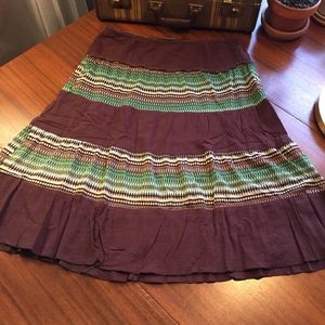 Fun cotton festival skirt - lined - size L